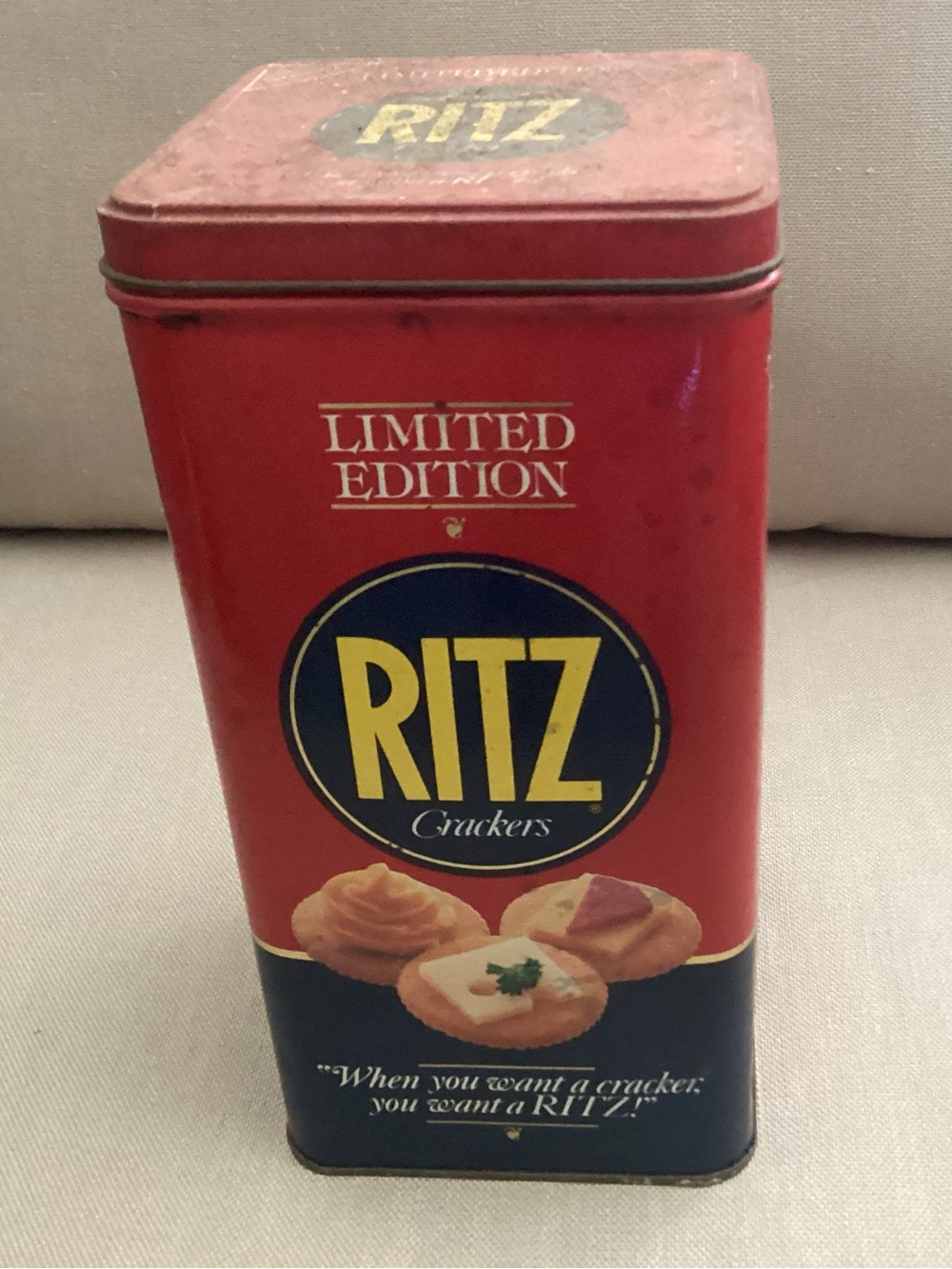 Vtg. Nabisco Ritz crackers Limited Edition Collectible Tin.